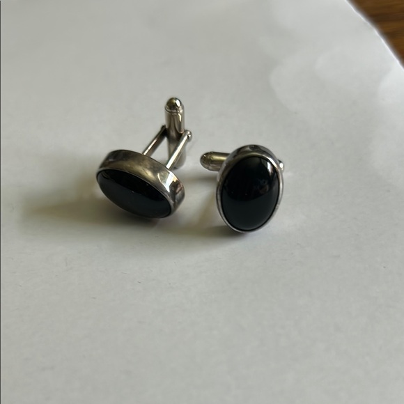 Navajo, black Onyx, and sterling silver men’s stamped in Sterling handmade - Picture 1 of 7
